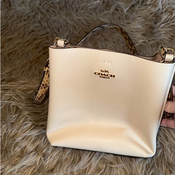 Coach Small Bucket Tote with Crossbody Snakeskin Strap - Picture 2 of 8